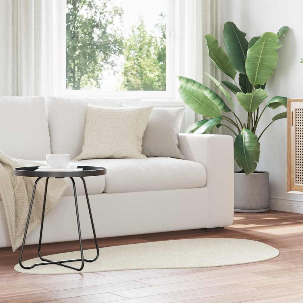 vidaXL Χαλί HUARTE Κρεμ 80x150cm Πολυεστέρας