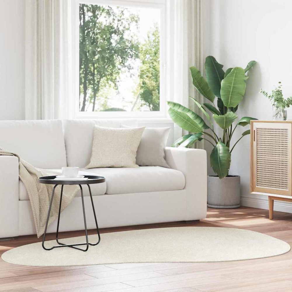 vidaXL Χαλιά χώρου HUARTE Κρεμ 140x200cm Πολυεστέρας
