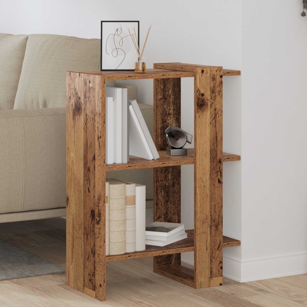 vidaXL Ράφι Βιβλίων 2 επιπέδων 52x25x71,5cm Επεξεργασμένο Ξύλο 1 τεμ.