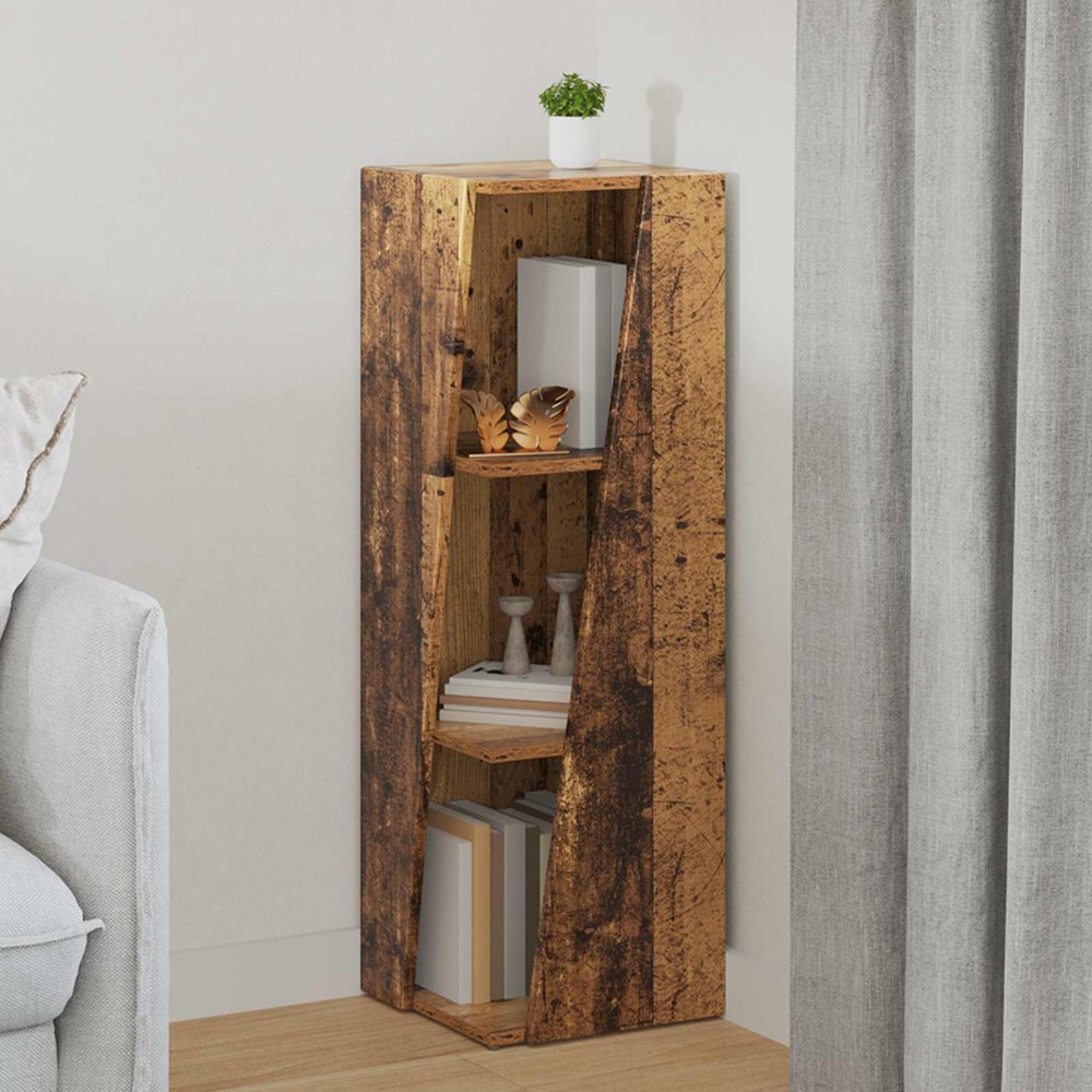 vidaXL Πλευρικό Ράφι 33x32x100,5cm Επεξεργασμένο Ξύλο Παλιό ξύλο