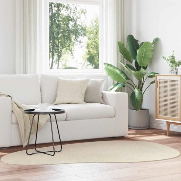 vidaXL Χαλί HUARTE Μπεζ 140x200cm Πολυεστέρας