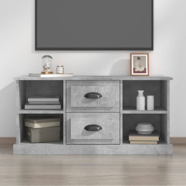 vidaXL Έπιπλο Τηλεόρασης Γκρι Σκυρ. 99,5x35,5x48cm Επεξ. Ξύλο