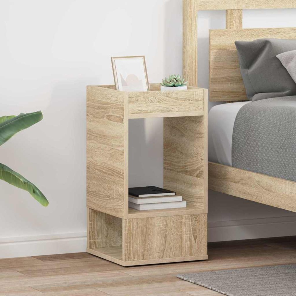 vidaXL End Table 2 τεμ. Δρύς Sonoma 30x30x56cm
