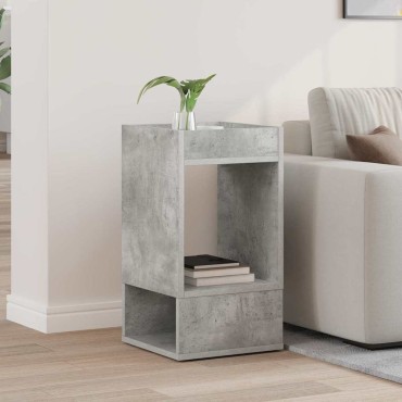 vidaXL End Table Σκυρόδεμα Γκρι 30x30x56cm Επεξεργασμένο Ξύλο