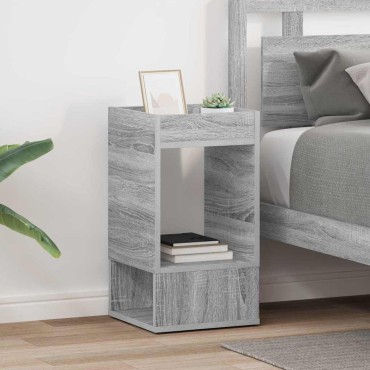 vidaXL End Table 2 τεμ. Γκρίζο Σονομα 30x30x56cm