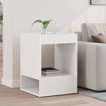 vidaXL End Table Λευκό 40x40x56cm Επεξεργασμένο Ξύλο