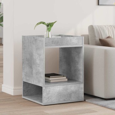 vidaXL End Table Σκυρόδεμα Γκρι 40x40x56cm Επεξεργασμένο Ξύλο