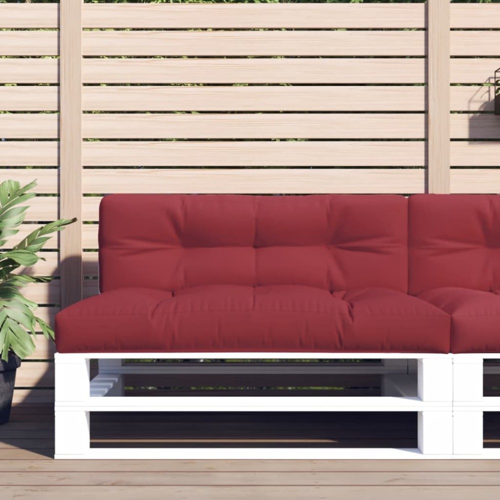 vidaXL Μαξιλάρι Παλέτας Μπορντό 120x40x12cm Υφασμάτινο