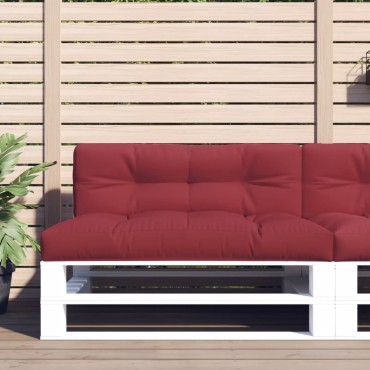 vidaXL Μαξιλάρι Παλέτας Μπορντό 120x40x12cm Υφασμάτινο