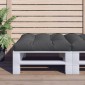 vidaXL Μαξιλάρι Καναπέ Παλέτας Μαύρο 70x70x12cm