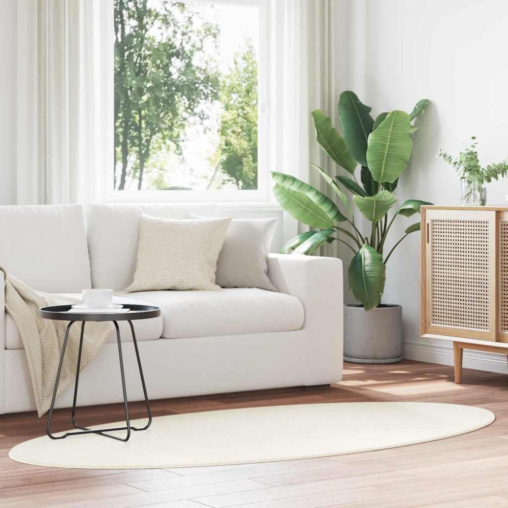 vidaXL Χαλί HUARTE Κρεμ 100x200cm 100% Πολυεστέρας