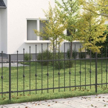 vidaXL Φράχτης με Σπίθες ASTEN 200x130cm Μαύρο