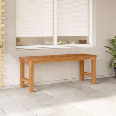 vidaXL Παγκάκι Κήπου από Μασίφ Ξύλο Teak 114x40x45cm 1 τεμ.