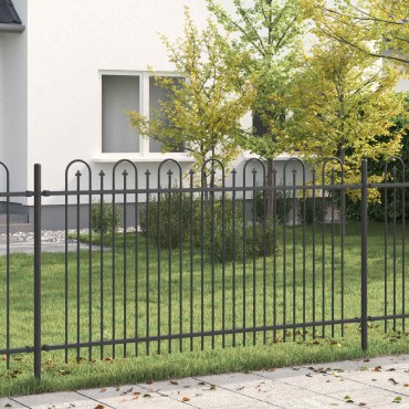 vidaXL Φράχτης Καμάρας με Άκρες DRONTEN 200x150cm Μαύρο