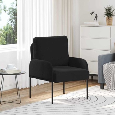 vidaXL Καναπέδες με μαξιλάρι Μαύρο Κόντρα πλακέ 60x56x80cm