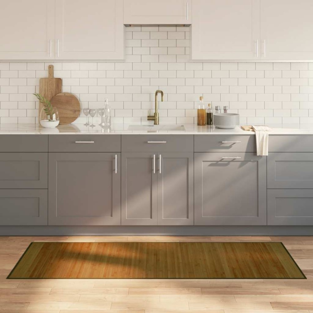vidaXL Χαλί Ορθογώνιο Καφέ 70x200cm Μπαμπού