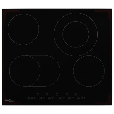 vidaXL Εστία Κεραμική με 4 Εστίες και Πλήκτρα Αφής 6600 W