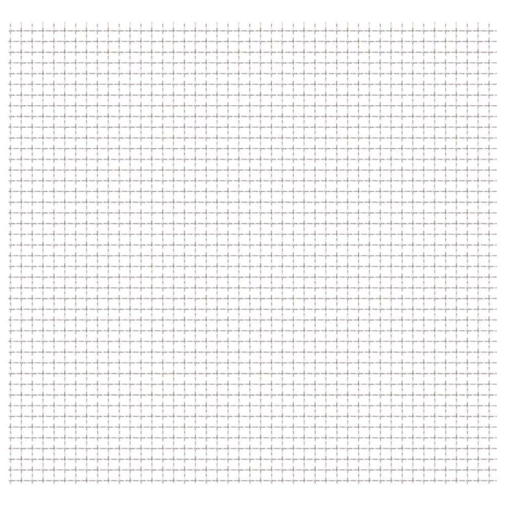 vidaXL Πλέγμα Κατσαρό Καρέ Φύλλα 100x85cm/31x31x3 χιλ. Ανοξ. Ατσάλι