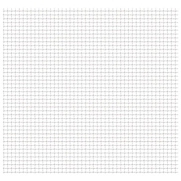 vidaXL Πλέγμα Κατσαρό Καρέ Φύλλα 100x85cm/31x31x3 χιλ. Ανοξ. Ατσάλι