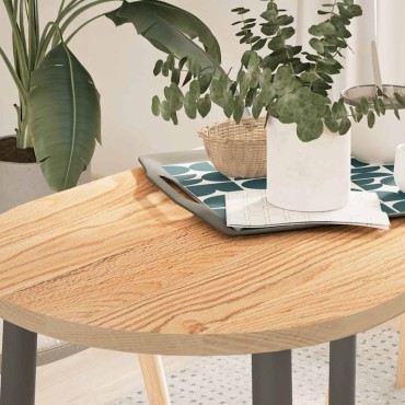 vidaXL Επιτραπέζια επιφάνεια 100x50x2cm μασίφ ξύλο δρυς οβάλ