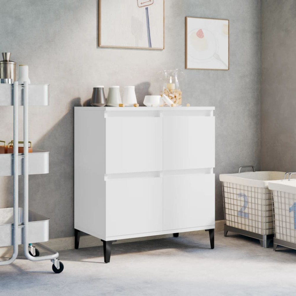 vidaXL Συρταριέρα Λευκή 60x35x70cm από Επεξεργασμένο Ξύλο 1 τεμ.
