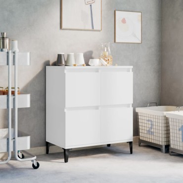 vidaXL Συρταριέρα Λευκή 60x35x70cm από Επεξεργασμένο Ξύλο 1 τεμ.