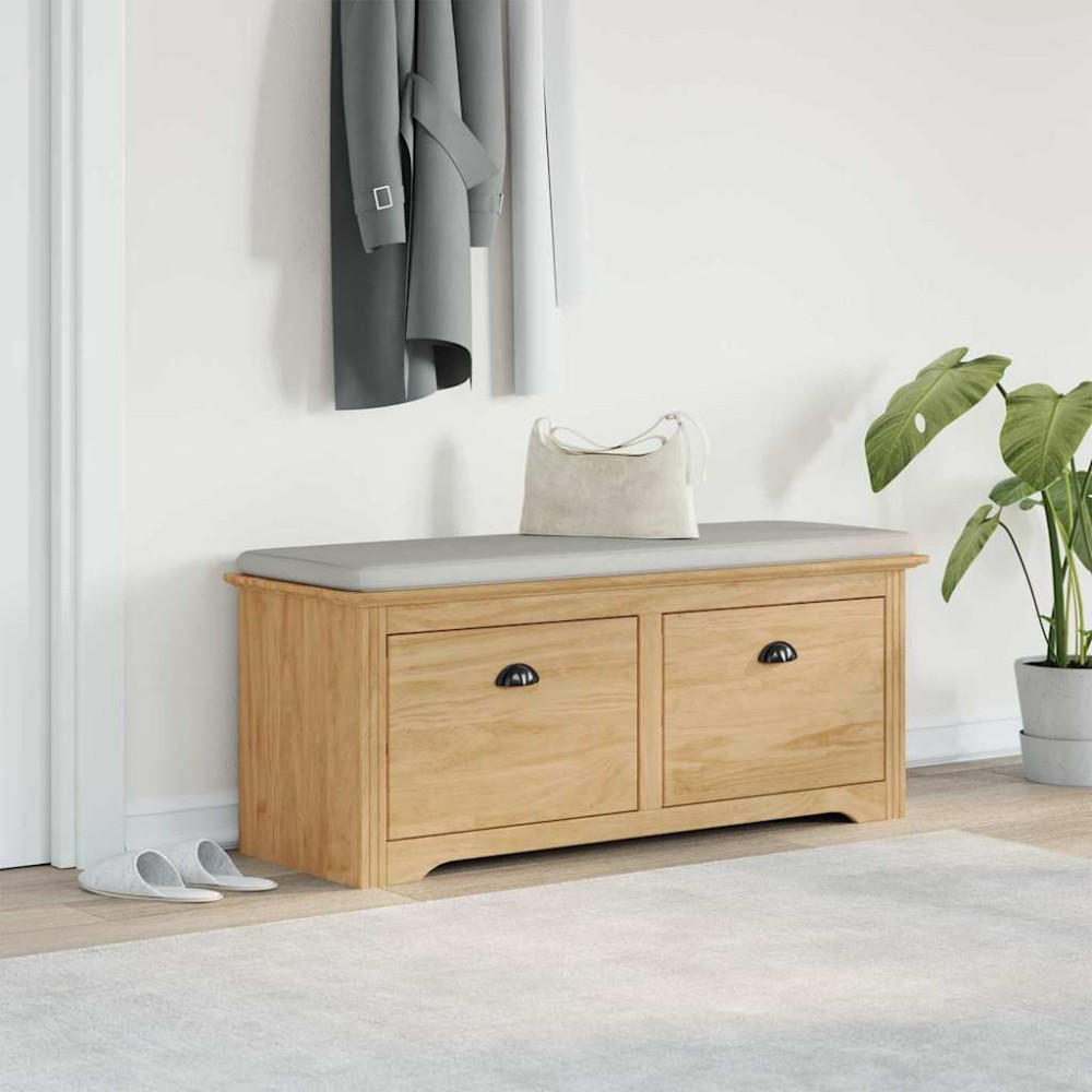 vidaXL Πάγκος Χωλ BODO Μέλι Καφέ 118x40x50cm Επεξεργασμένο Ξύλο 1 τεμ.