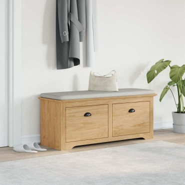 vidaXL Πάγκος Χωλ BODO Μέλι Καφέ 118x40x50cm Επεξεργασμένο Ξύλο 1 τεμ.