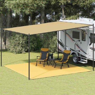 vidaXL Χαλί Σκηνής Μπεζ 400 x 400 εκ.