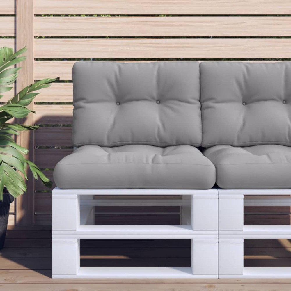 vidaXL Μαξιλάρι Παλέτας Γκρι 50x40x10cm από Ύφασμα