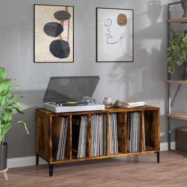 vidaXL Δισκοθήκη Καπνιστή Δρυς 100x38x48cm από Επεξεργασμένο Ξύλο 1 τεμ.