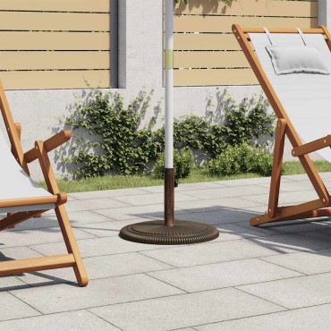 vidaXL Βάση Ομπρέλας Μπρονζέ 45 x 45 x 30 εκ. από Χυτοσίδηρο