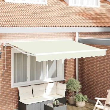 vidaXL Σκελετός Τέντας Κρεμ 250 x 200 cm Πολυεστέρας με Επικάλυψη PU