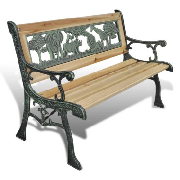 vidaXL Παγκάκι Κήπου Παιδικό Ξύλινο 84x37x50cm 1 τεμ.
