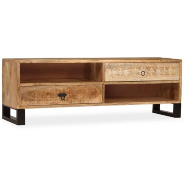 vidaXL Έπιπλο Τηλεόρασης 120x30x40cm από Μασίφ Ξύλο Μάνγκο