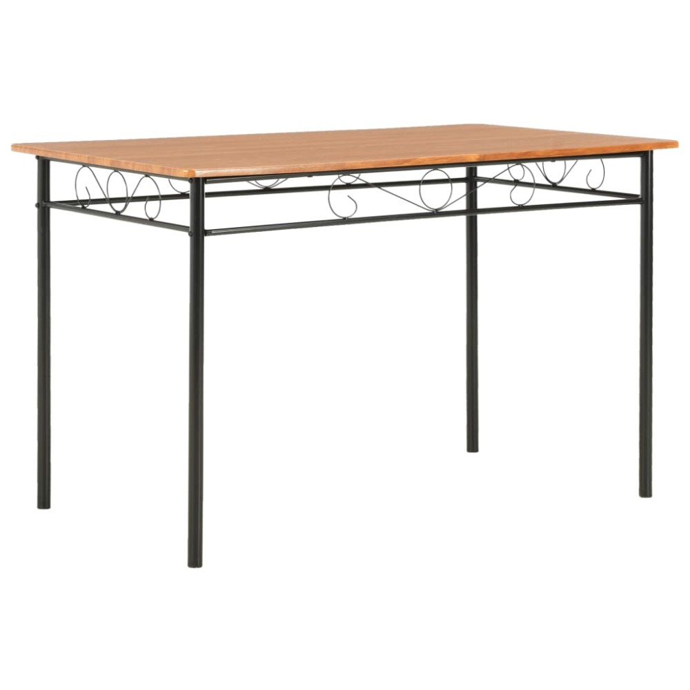 vidaXL Τραπεζαρία Καφέ 120x70x75cm από MDF 1 τεμ.