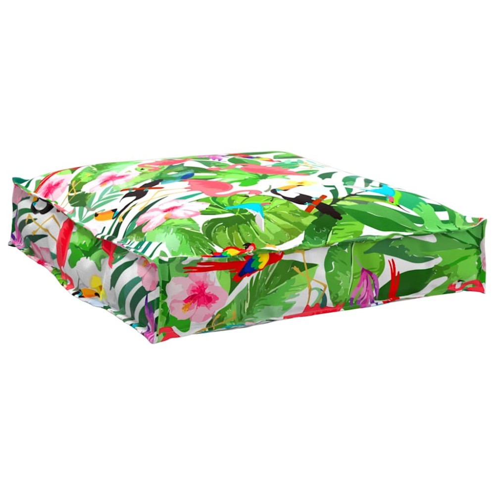 vidaXL Μαξιλάρι Floral Πολύχρωμο 70x70x12cm Ύφασμα Όξφορντ