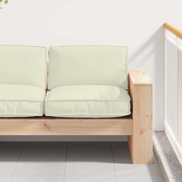 vidaXL Μαξιλάρι Κρεμ 80x80x12cm Ύφασμα Όξφορντ