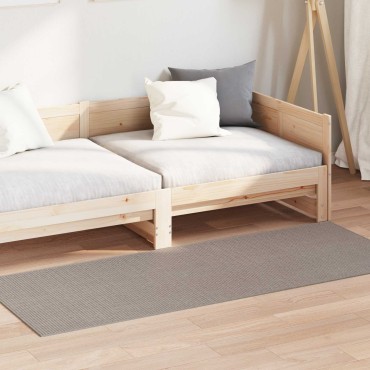 vidaXL Χαλιά χώρου Ορθογώνιος LUGO Taupe 80x200cm Πολυεστέρας