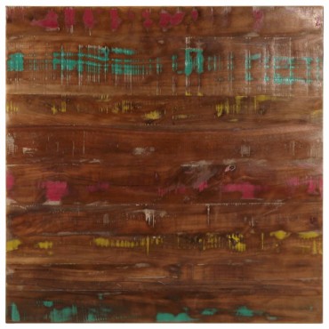vidaXL Επιτραπέζιο 80x80x1,5cm τετράγωνο στερεό ξύλο αναγεννημένο