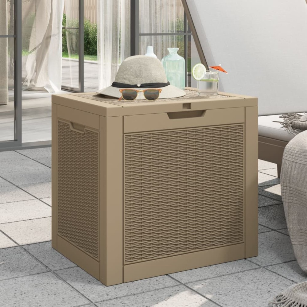 vidaXL Μπαούλο Αποθήκευσης Κήπου Αν. Καφέ 55,5x43x53cm Πολυπροπυλένιο 1 τεμ. vidaXL Μπαούλο Αποθήκευσης Κήπου Αν. Καφέ 55,5x43x53cm Πολυπροπυλένιο 1 τεμ.