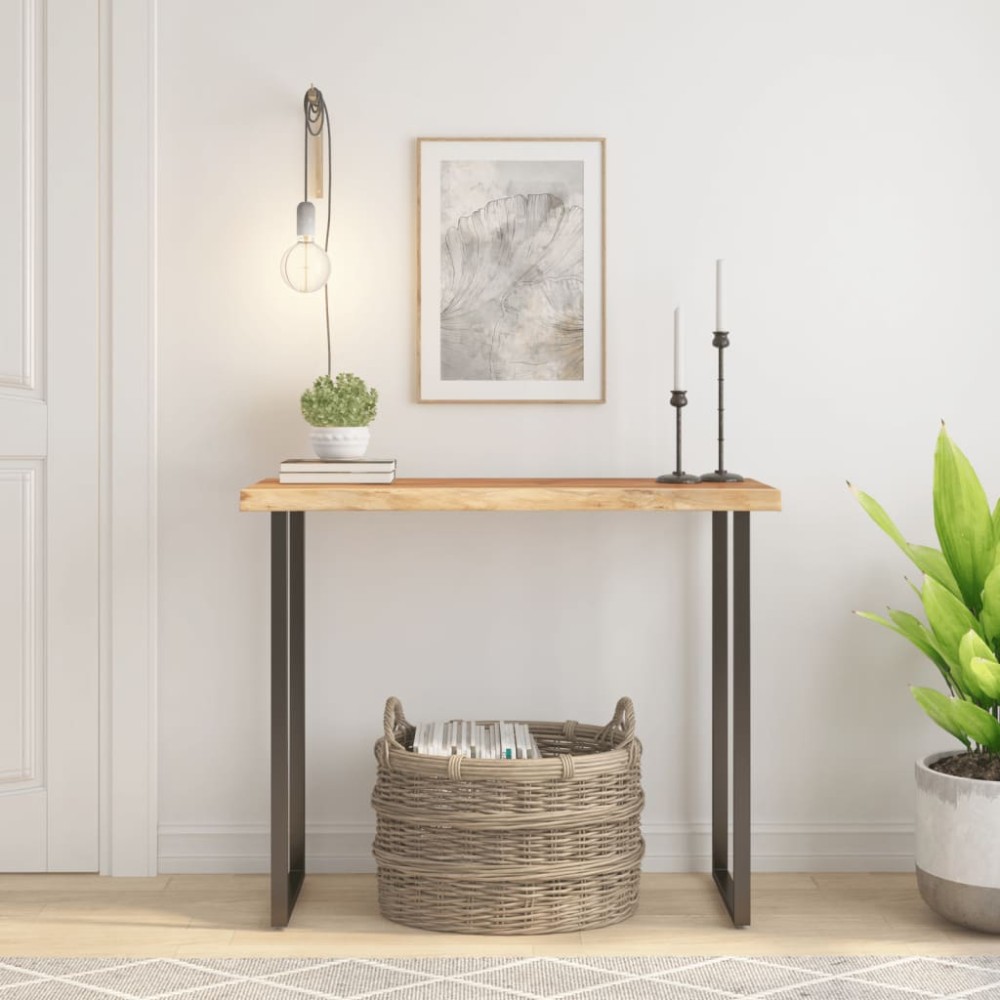 vidaXL Επιφάνεια Τραπεζιού Ορθογώνια 90x40x2,5cm Μασίφ Ξύλο Ακακίας 1 τεμ.