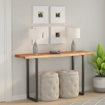 vidaXL Επιφάνεια Τραπεζιού Ορθογώνια 110x40x2,5cm Μασίφ Ξύλο Ακακίας 1 τεμ.