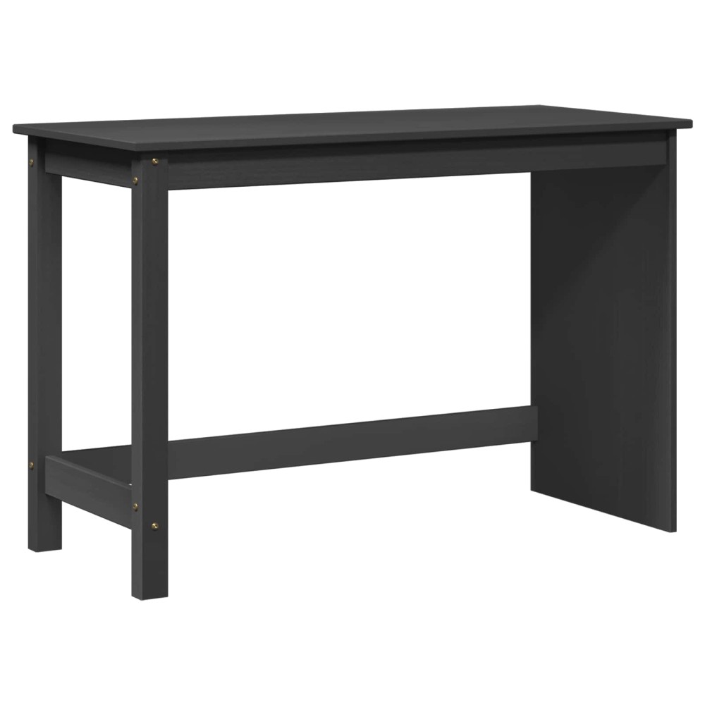 vidaXL Γραφείο Γκρι 112x50x75cm Στερεό ξύλο πεύκου 1 τεμ.