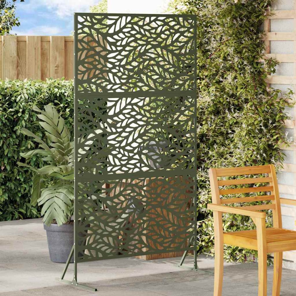 vidaXL Οθόνη Ιδιωτικότητας 100x50x180cm Ατσάλι Λαδί