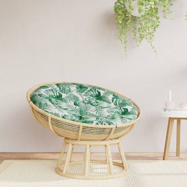 vidaXL Μαξιλάρι Στρογγυλό Σχέδιο με Φύλλα 100x11cm Ύφασμα Oxford