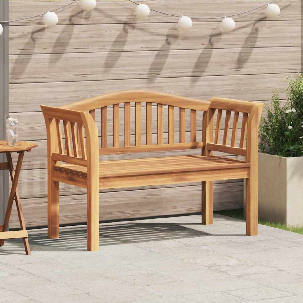 vidaXL παγκάκι Καφέ 120x53,5x85cm Μασίφ ξύλο teak