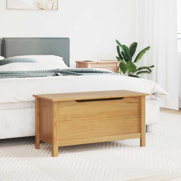 vidaXL Κουτί αποθήκευσης HILL Μέλι Καφέ 90x40x45cm Στερεό πεύκο
