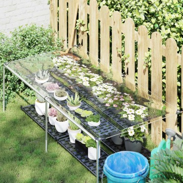 vidaXL Κάλυμμα Φυτών Διαφανές 1 x 2 m PVC