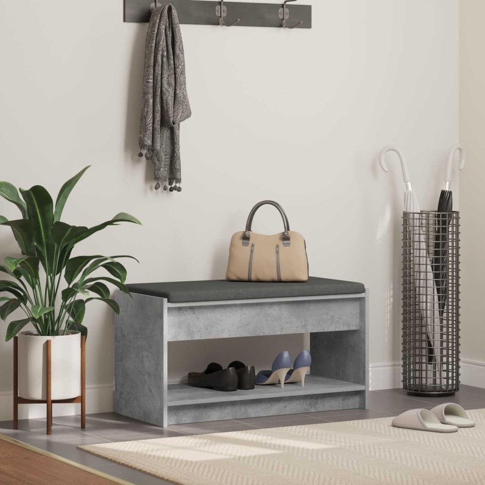 vidaXL Παγκάκι Χαλωρίου Σκυρόχρωμο Γκρι 83x38x45 εκ 1 τεμ.